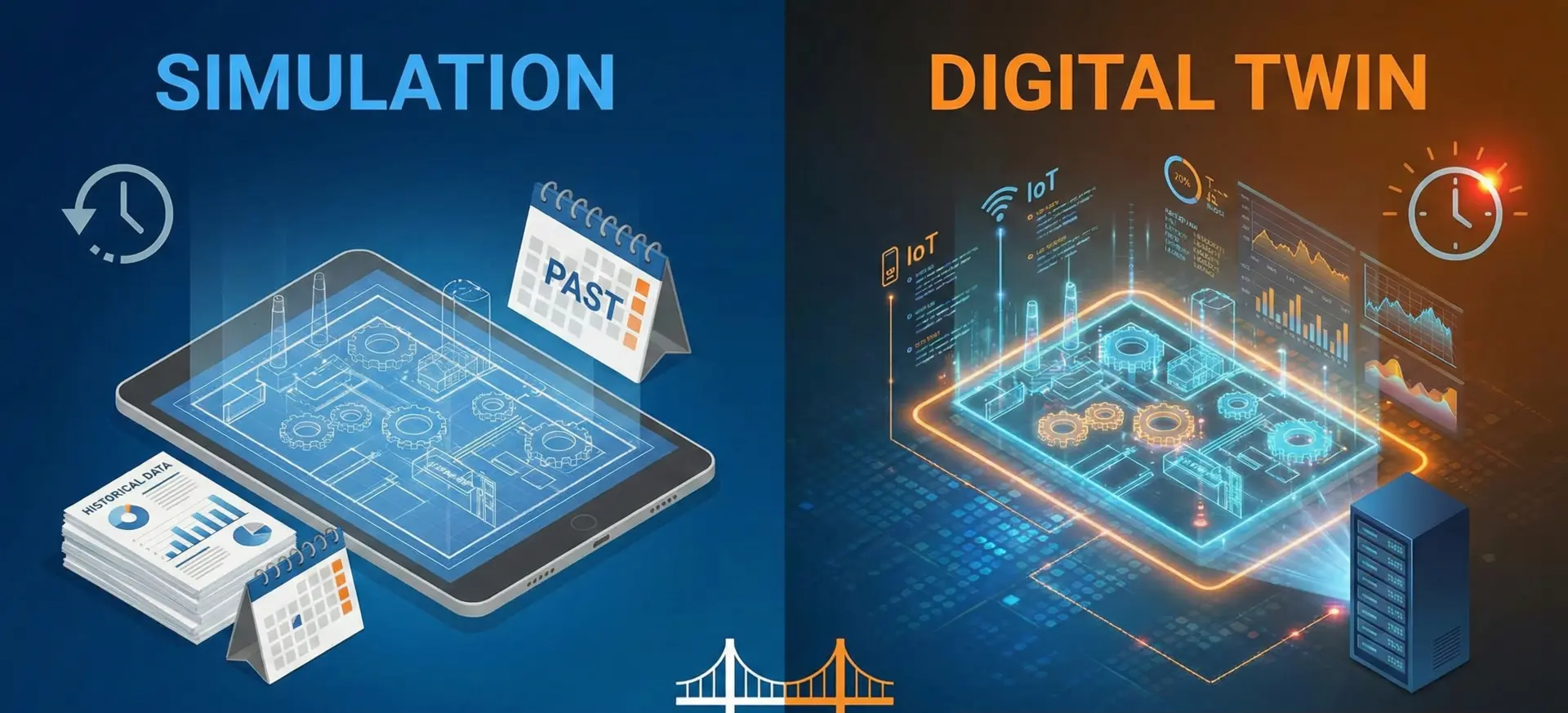 Digital Operatives Digital Twin vs Simulazione: differenze operative | Telcedo